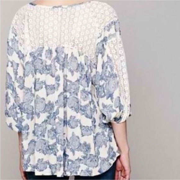 Free People Moon River Peasant Blouse - Picture 2 of 16